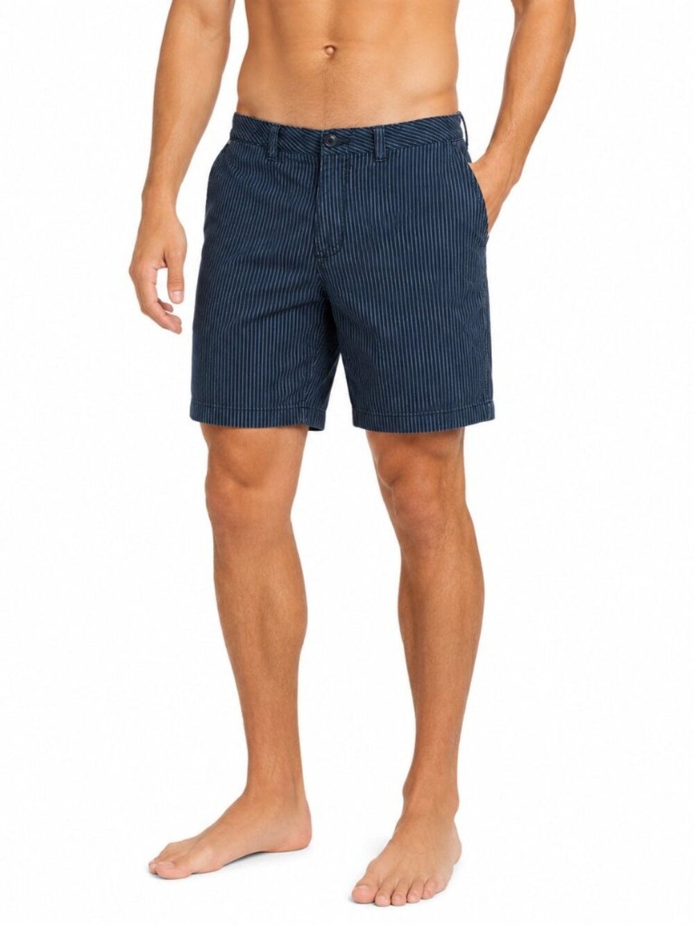 Element Mens Shorts Size 36 Black Blue Stripe Skate Chino